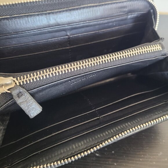 Tiffany & Co. New York Black Zip Canvas Wallet Made in Italy - Picture 8 of 8